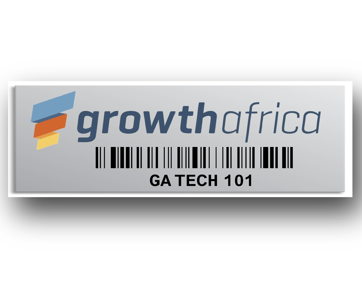 Barcode aluminium asset tag