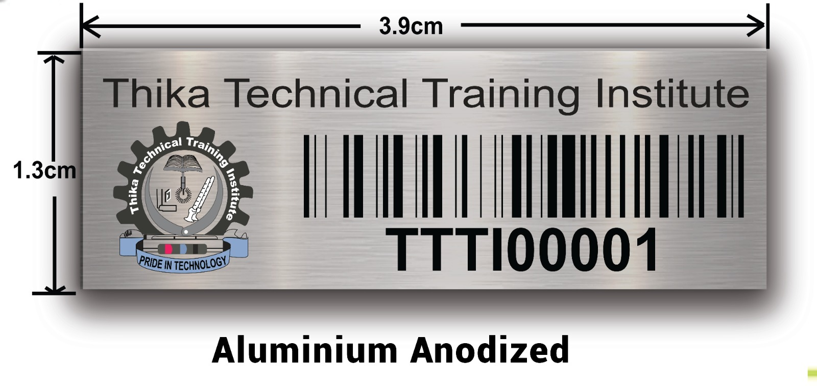 Anodised asset tags