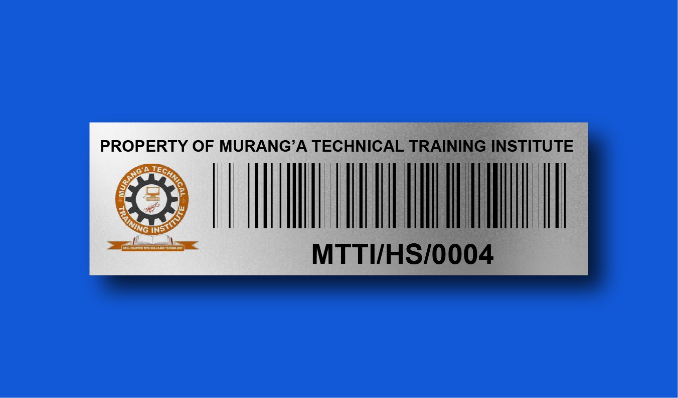 Fixed asset tags