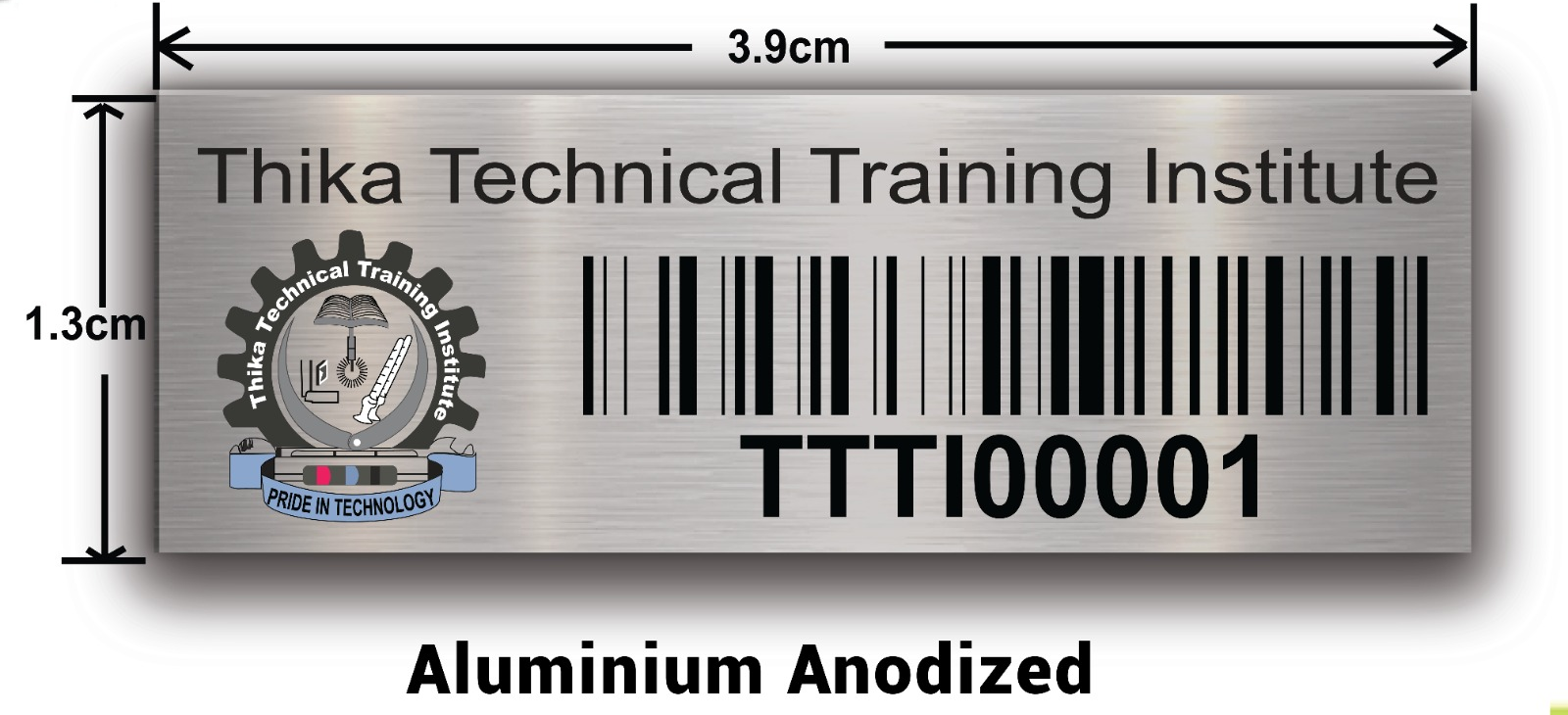 Anodised asset tags