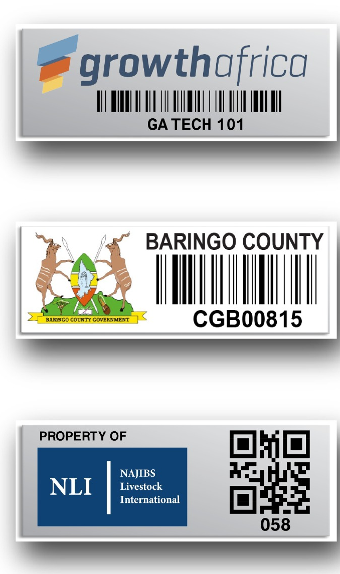 Aluminium asset tags