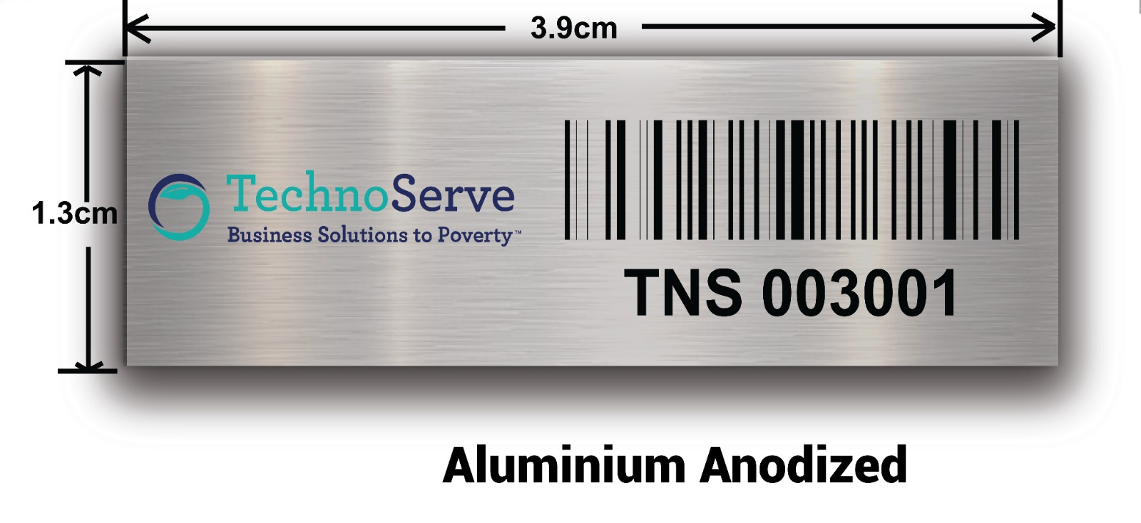 Aluminium asset tags