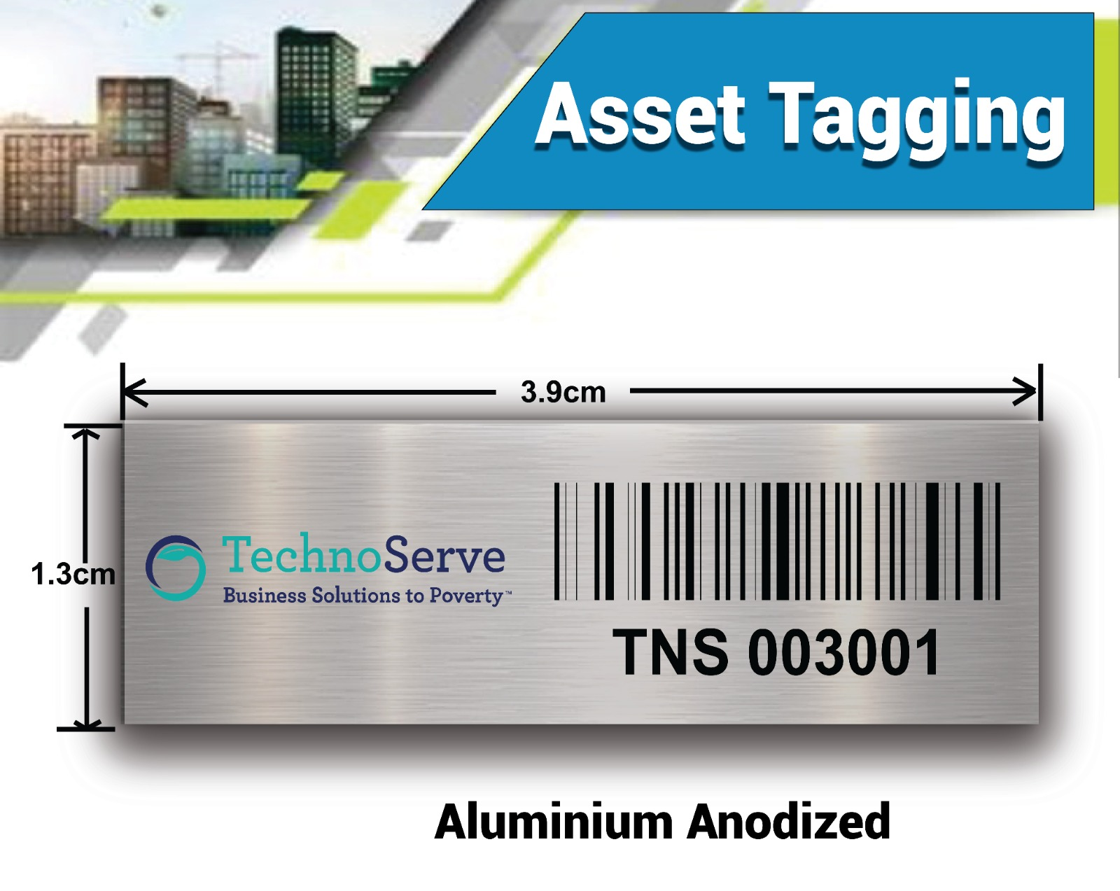 Aluminium asset tags